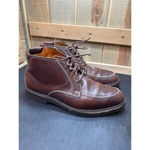 Allen Edmonds Logan Brown Leather Ankle Boots Size 9D Mens